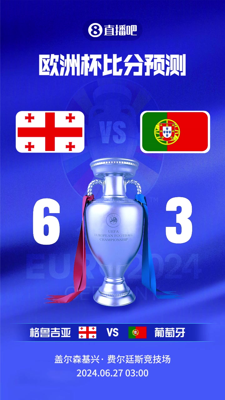 欧洲杯格鲁吉亚vs葡萄牙截图比分预测